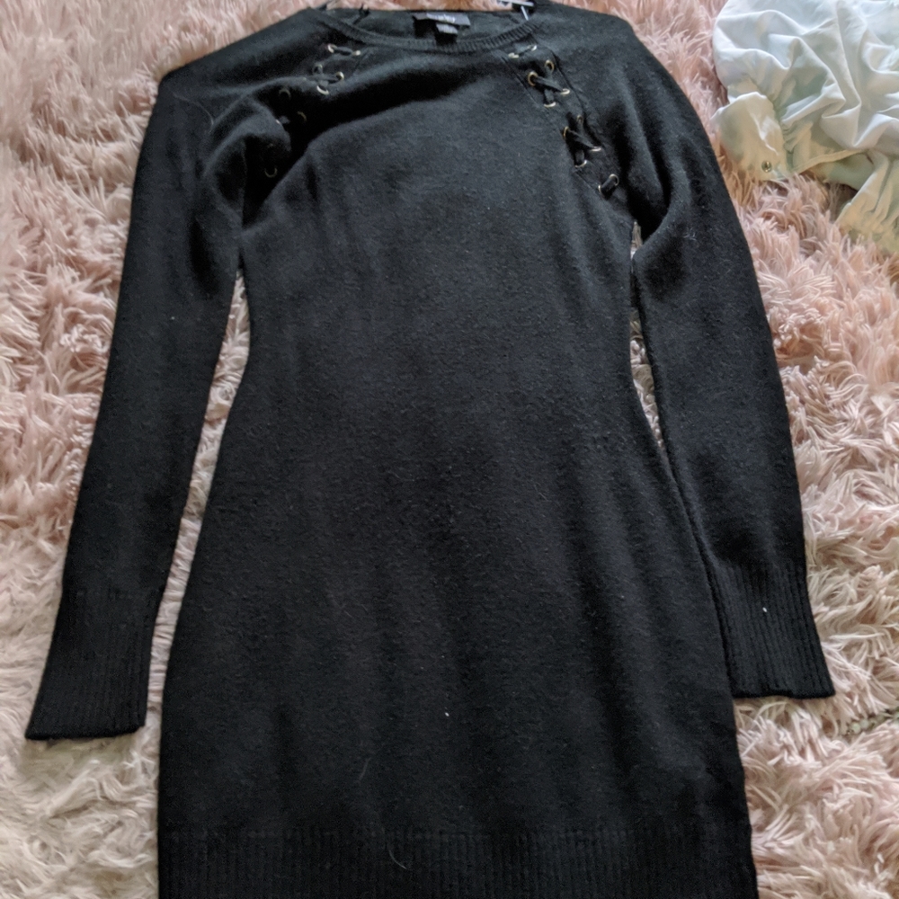 Tight black dress